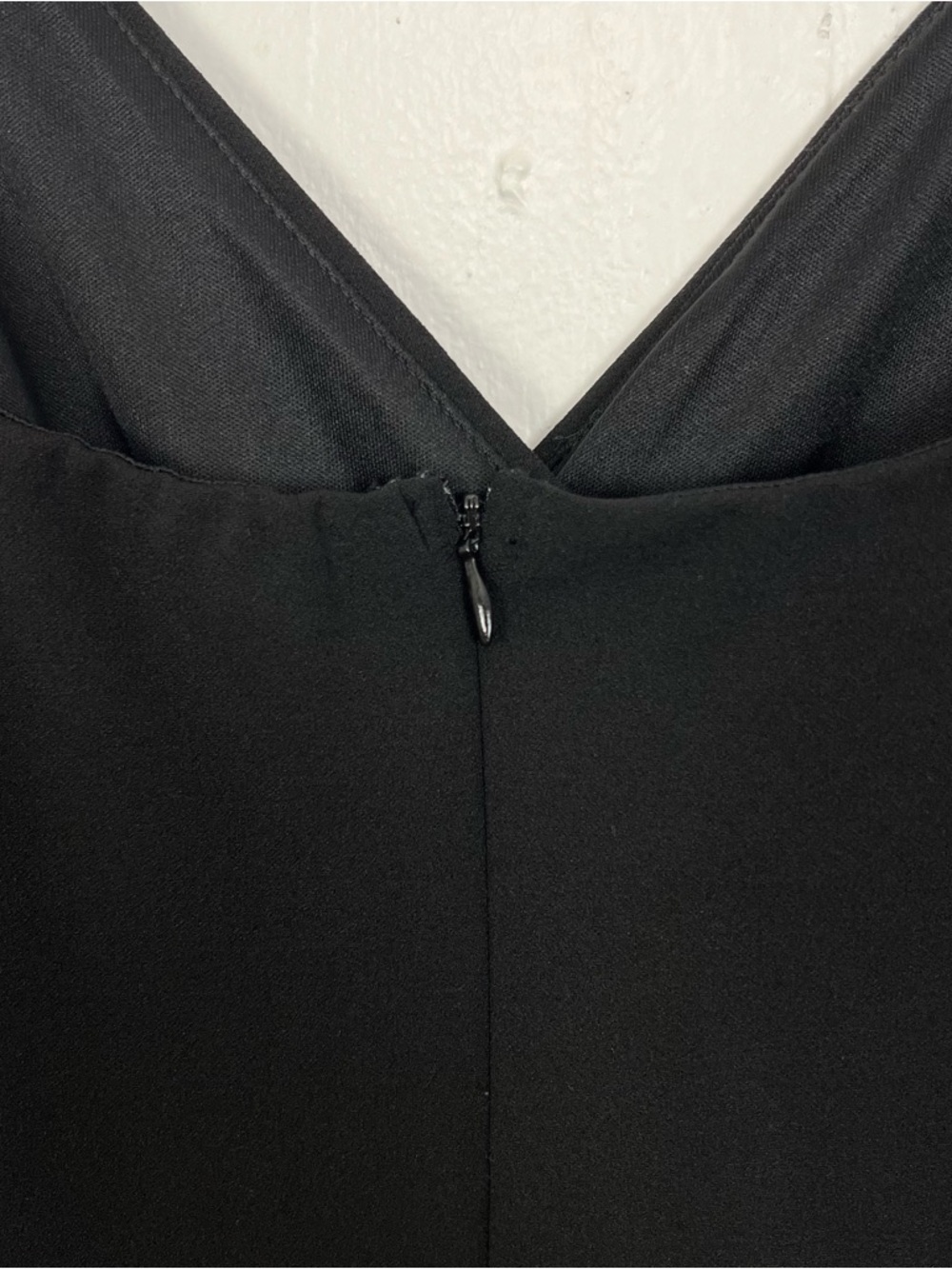 Lulu's Black Surplice Neck Bodycon Dress Size Large Party Cocktail Lulus - Picture 4 of 4